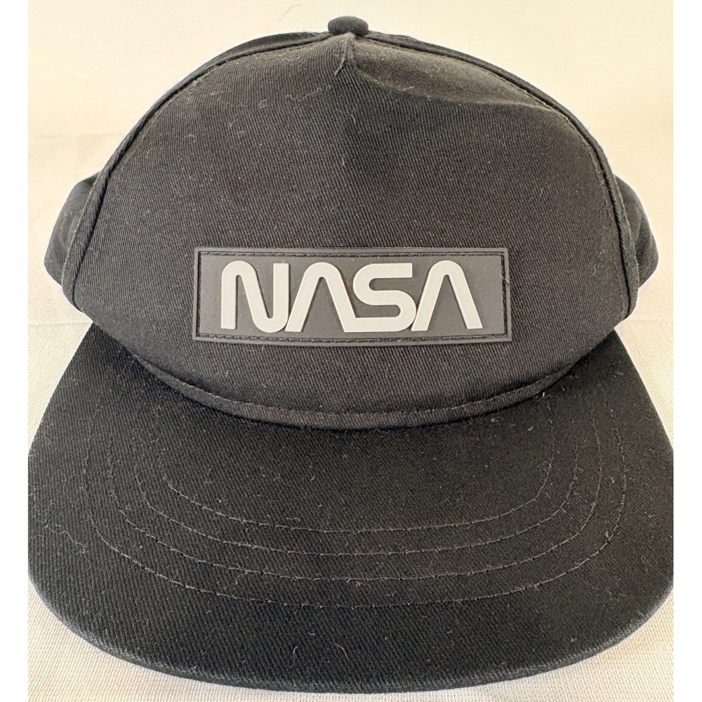 Black NASA Hat One Size Youth Artemis Moon Mission ii Celebration